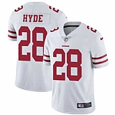 Nike San Francisco 49ers #28 Carlos Hyde White NFL Vapor Untouchable Limited Jersey,baseball caps,new era cap wholesale,wholesale hats